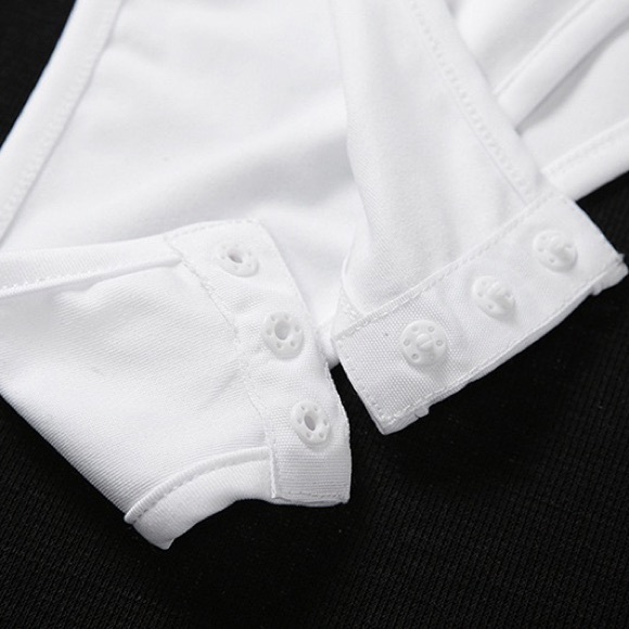 Woman adult sheer crop top- white - Picture 7 of 8